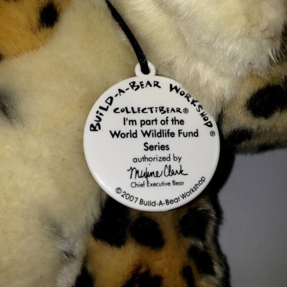 WWF Cheetah Collectibear Build A Bear BAB Retired 2007 14" - Picture 3 of 5